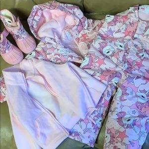 Unicorn snow suit with matching boots